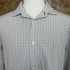 Mizzen + Main Leeward Shirt Men XLT‎ Tall Trim Fit Long Sleeve Button Up Stretch